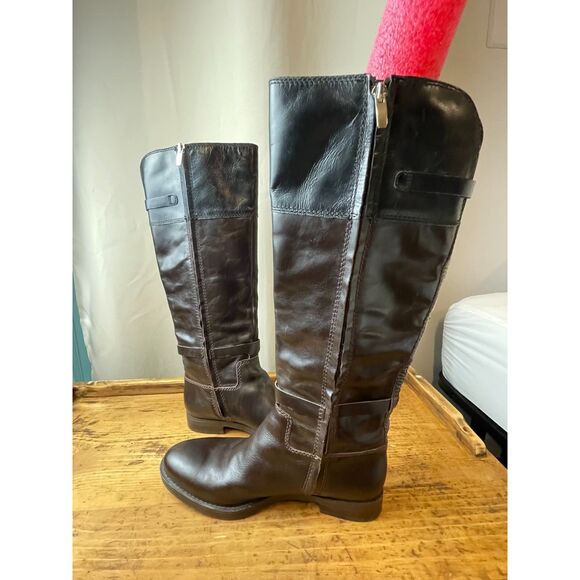 Enzo Angiolini Brown Leather Riding Boots – Size 8.5M - Picture 3 of 4